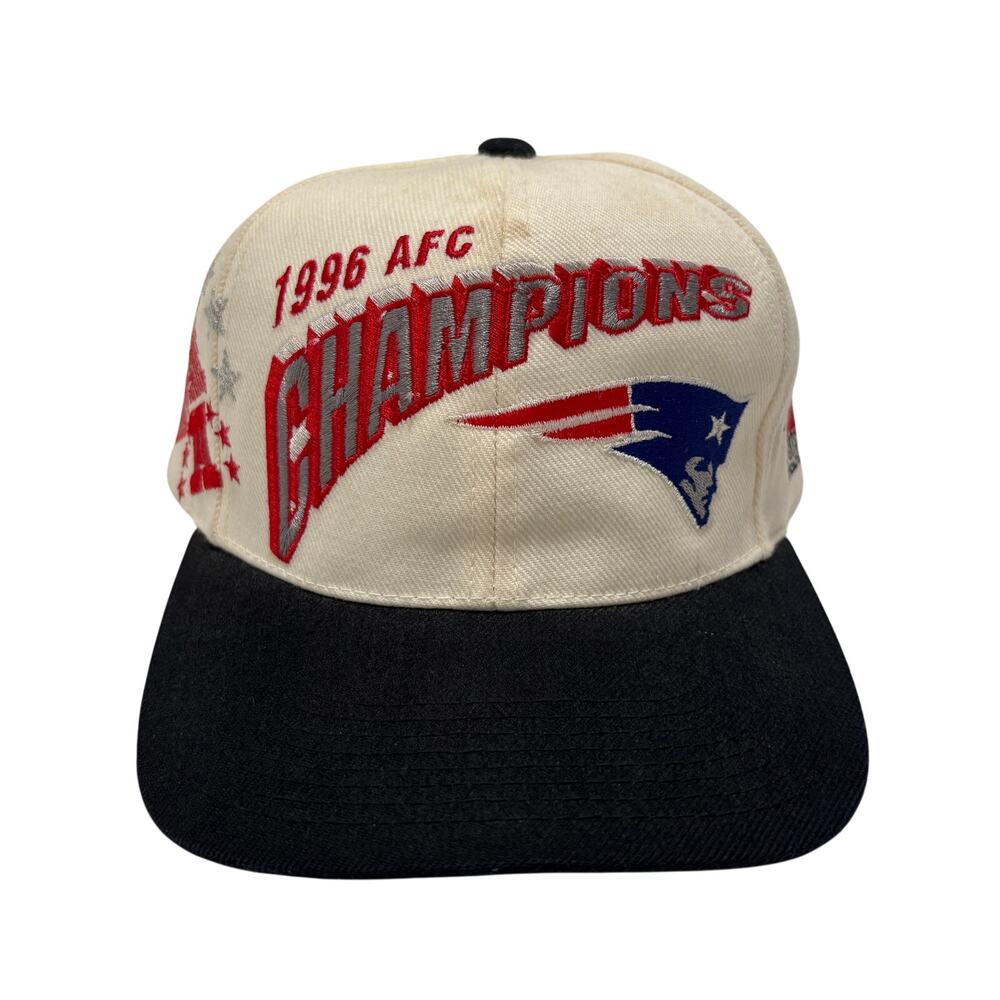 VTG 1996 Sports Specialties AFC Champions NFL Patriots Adjustable Snapback Hat